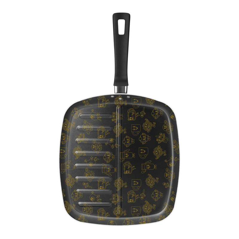 Bifera Tramontina Groovy Breakfast en Aluminio con Revestimiento Interno con Antiadherente Starflon Max y Externo Siliconado Azul 26 cm