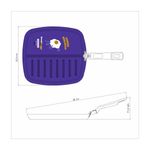 Bifera Tramontina Groovy Breakfast en Aluminio con Revestimiento Interno con Antiadherente Starflon Max y Externo Siliconado Azul 26 cm