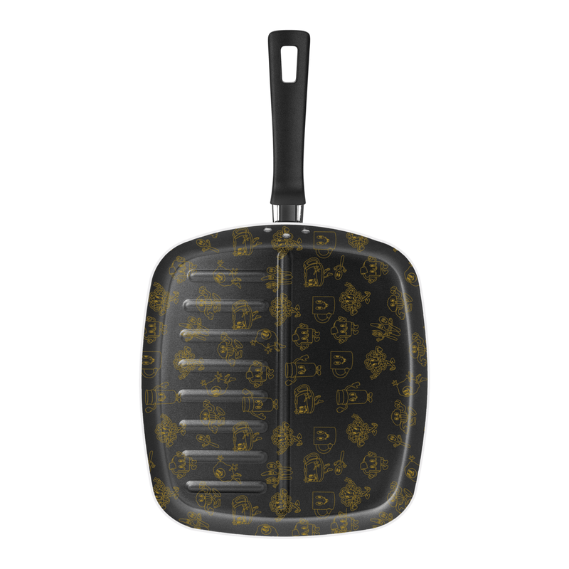 Bifera Tramontina Groovy Breakfast en Aluminio con Revestimiento Interno con Antiadherente Starflon Max y Externo Siliconado Azul 26 cm