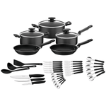Kit de Cocina Tramontina Victória en Aluminio con Revestimiento Interno y Externo con Antiadherente Starflon Max 38 Piezas
