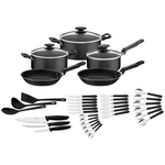Kit de Cocina Tramontina Victória en Aluminio con Revestimiento Interno y Externo con Antiadherente Starflon Max 38 Piezas