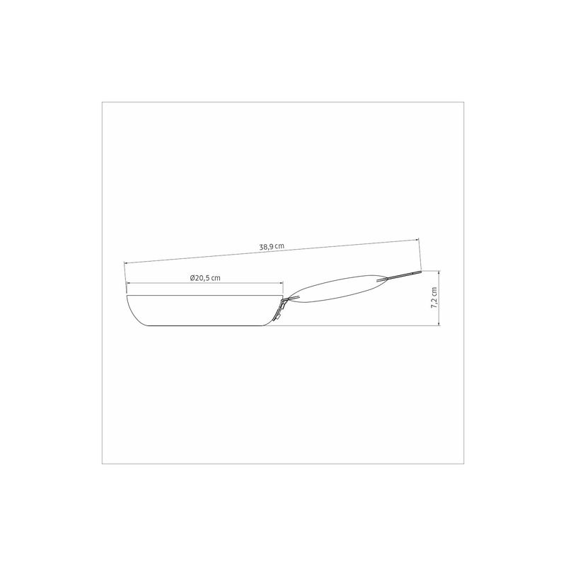 Sartén Tramontina Piemonte en Aluminio con Revestimiento Interno y Externo en Antiadherente Starflon Excellent Negro 20 cm 09 L