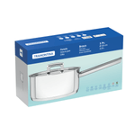 Olla Tramontina Brava de Acero Inoxidable Fondo Triple con Tapa Plana y Mango 20 cm 29 L