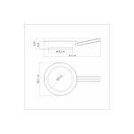 Sartén Tramontina Brava de Acero Inoxidable Fondo Triple con Mango 24 cm 21 L