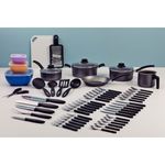 Batería de Cocina Tramontina en Aluminio con Revestimiento Interno y Externo Antiadherente Starflon Max Plomo 56 Piezas