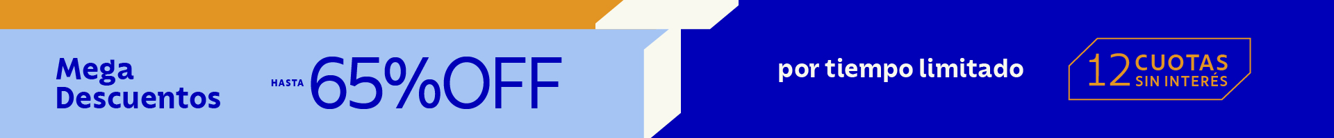 Mega descuentos hasta 70 % OFF